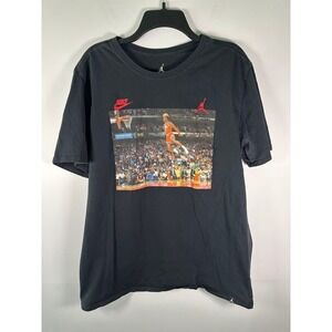 Nike Jordan T-Shirt Mens XL Black Michael Jordan Dunk Graphic Tee Air 3:51
